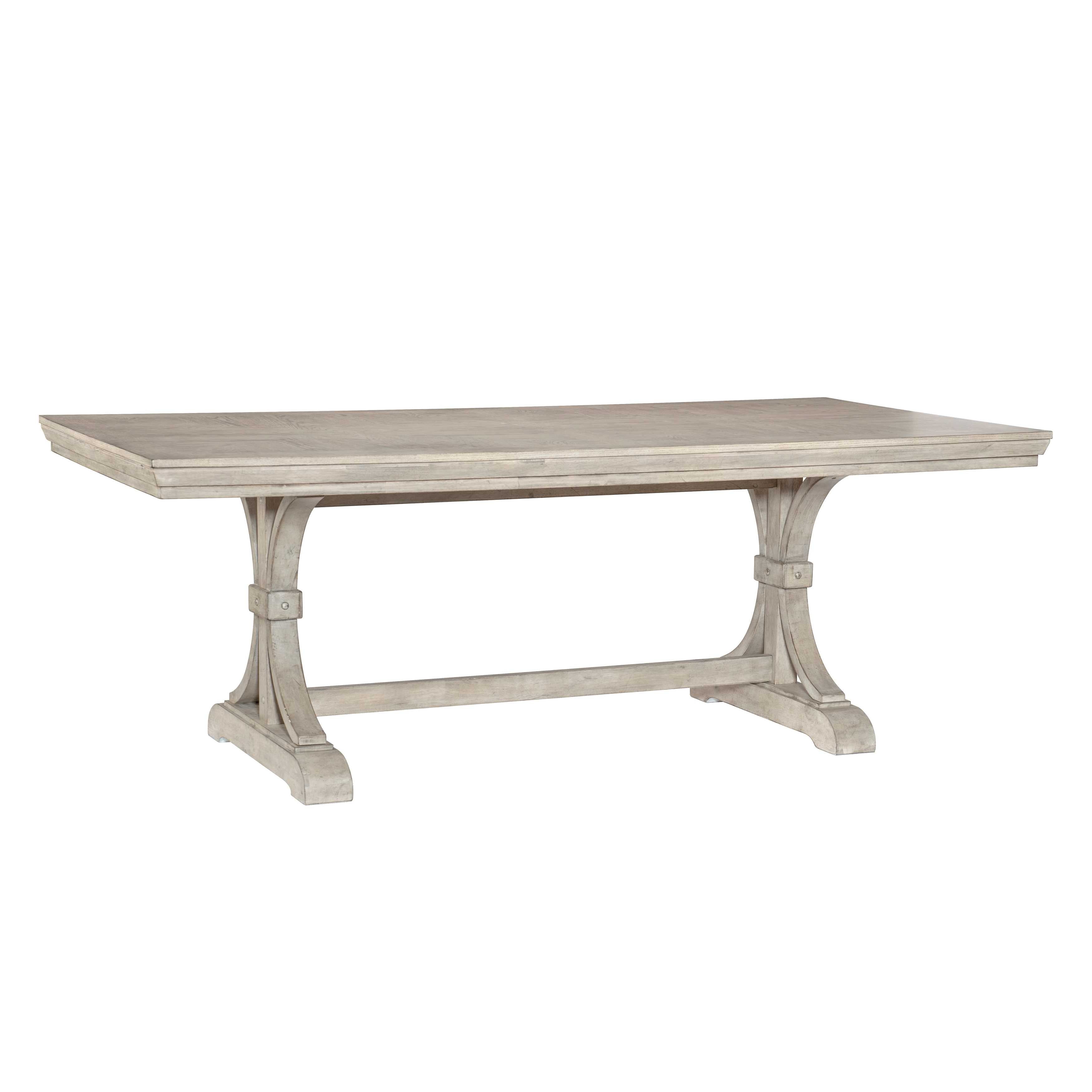 Fallon Weathered Beige Finish Dining Table 5814