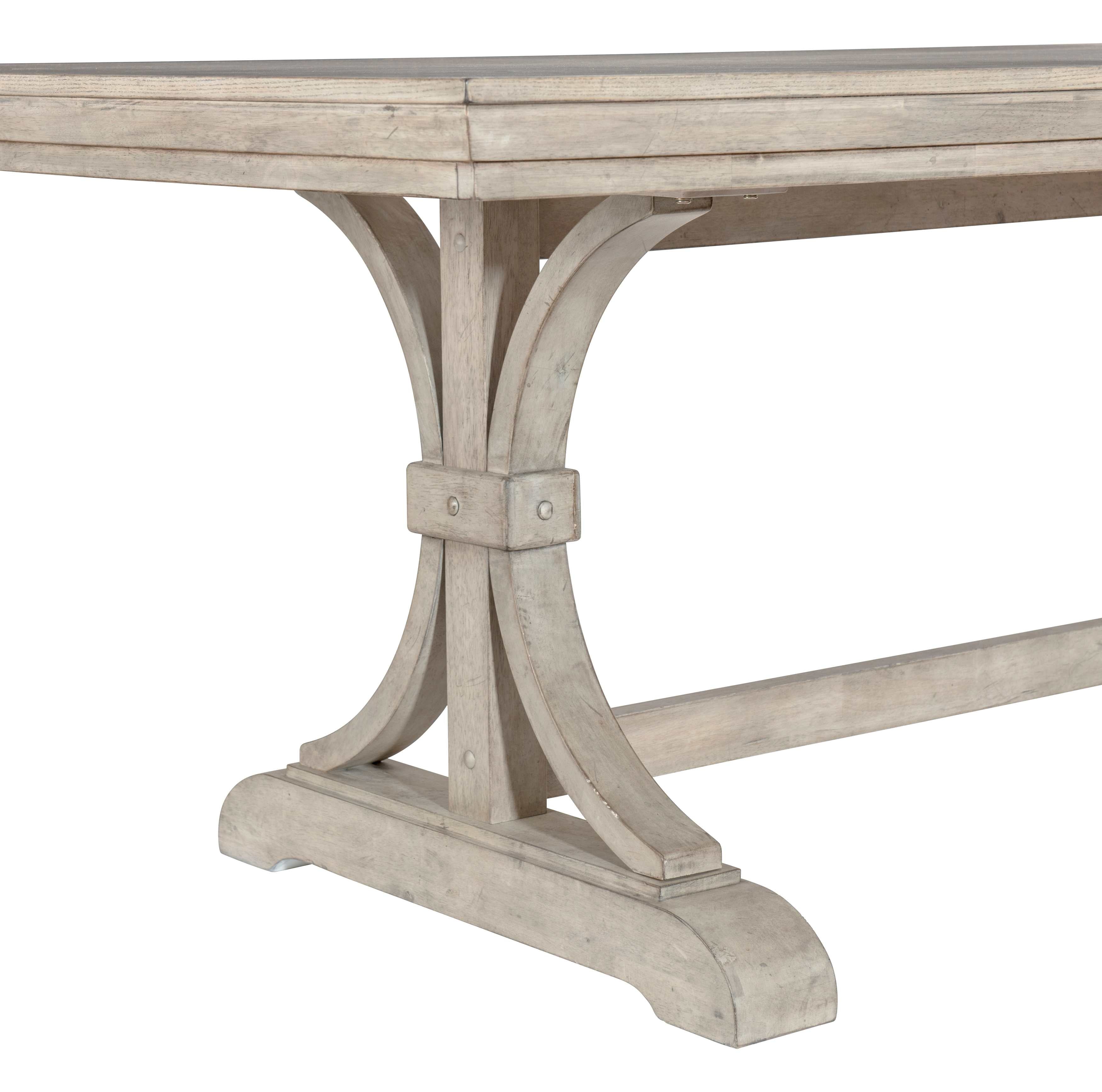 Fallon Weathered Beige Finish Dining Set 5814