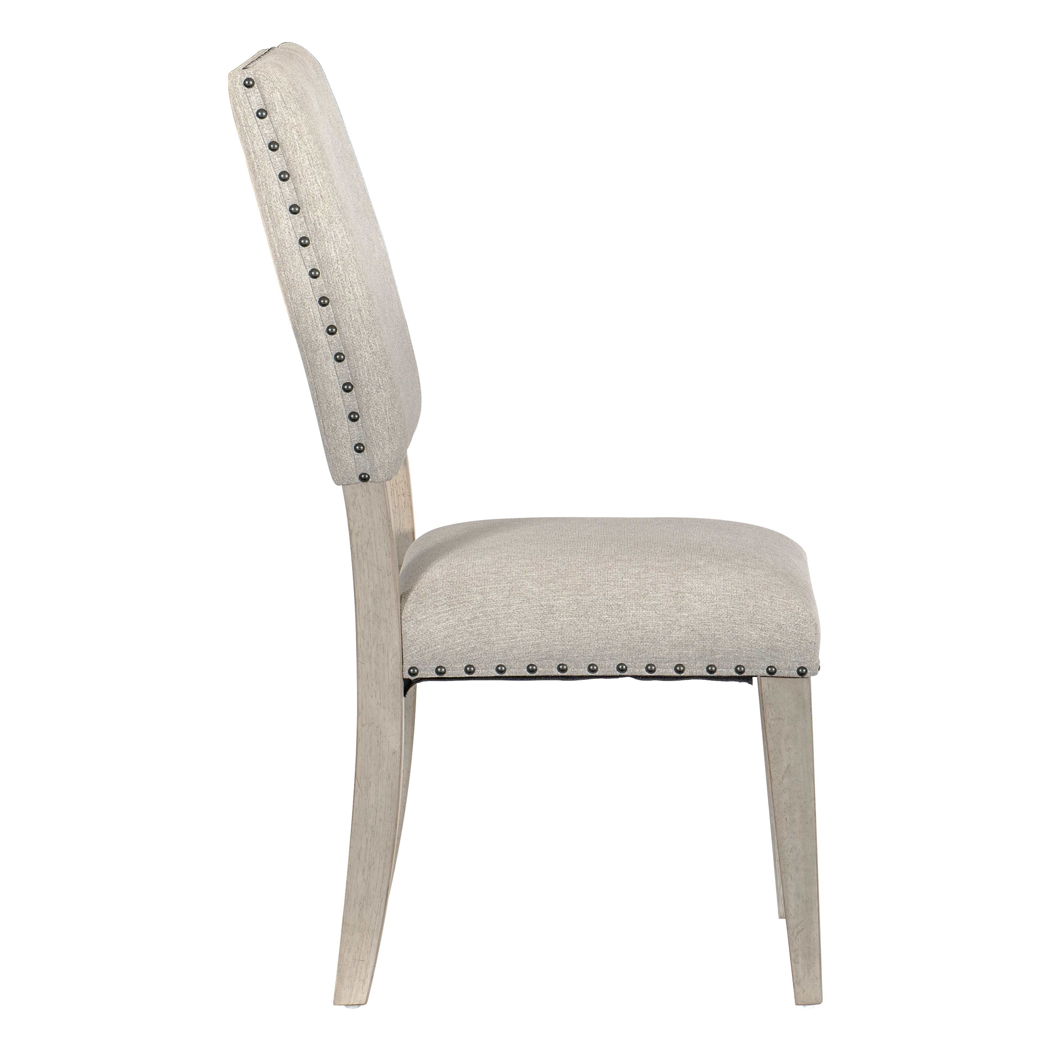 Fallon Weathered Beige Finish Dining Set 5814