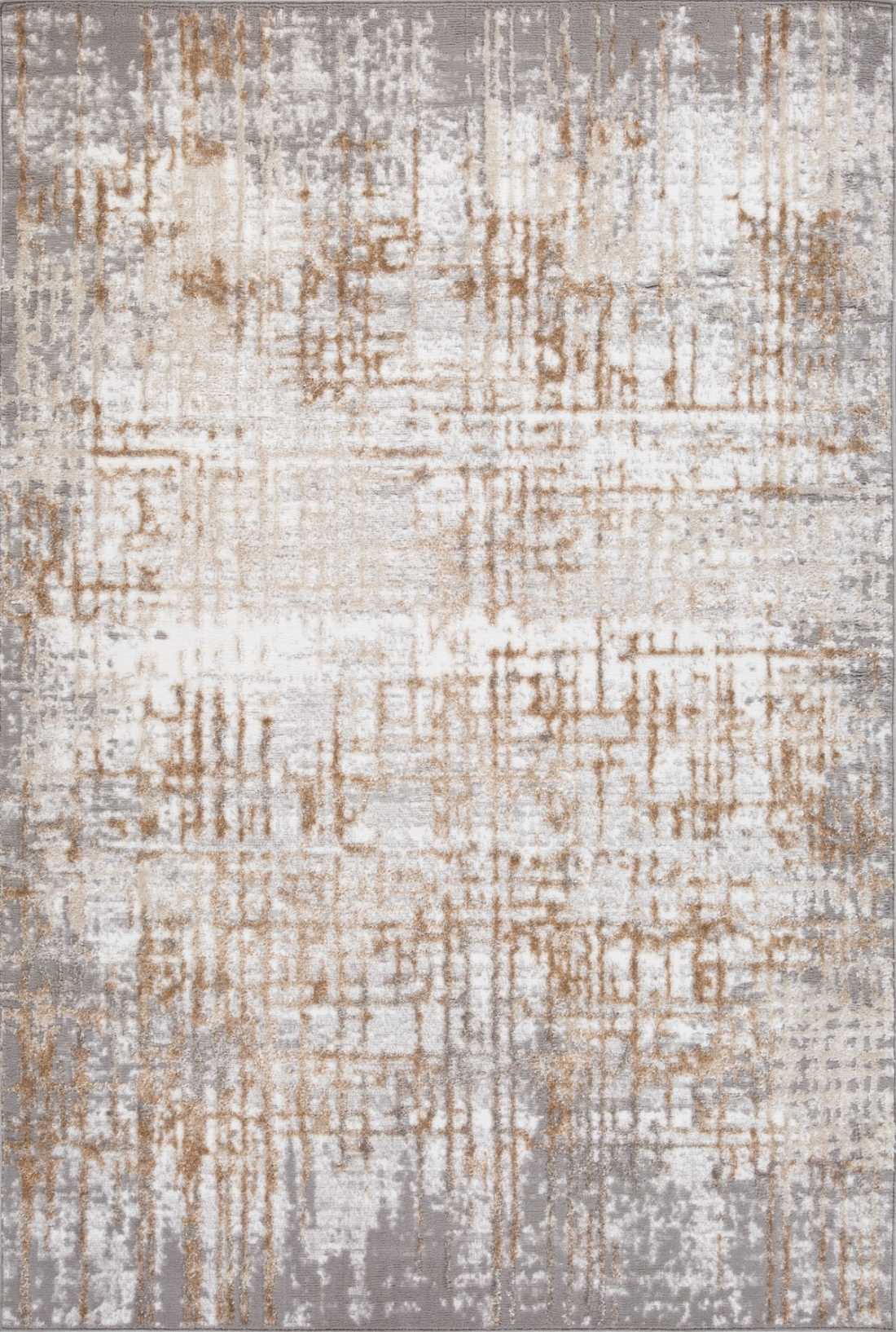 5x8 Grey / Cream / Beige Area Rug 71913