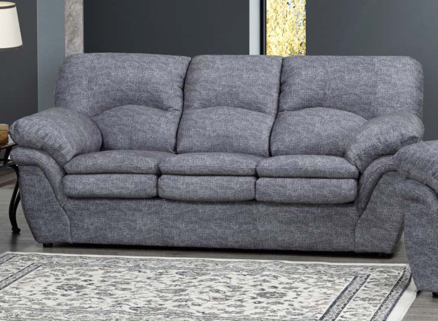Canadian Made Lovey's Pewter Sofa 6050