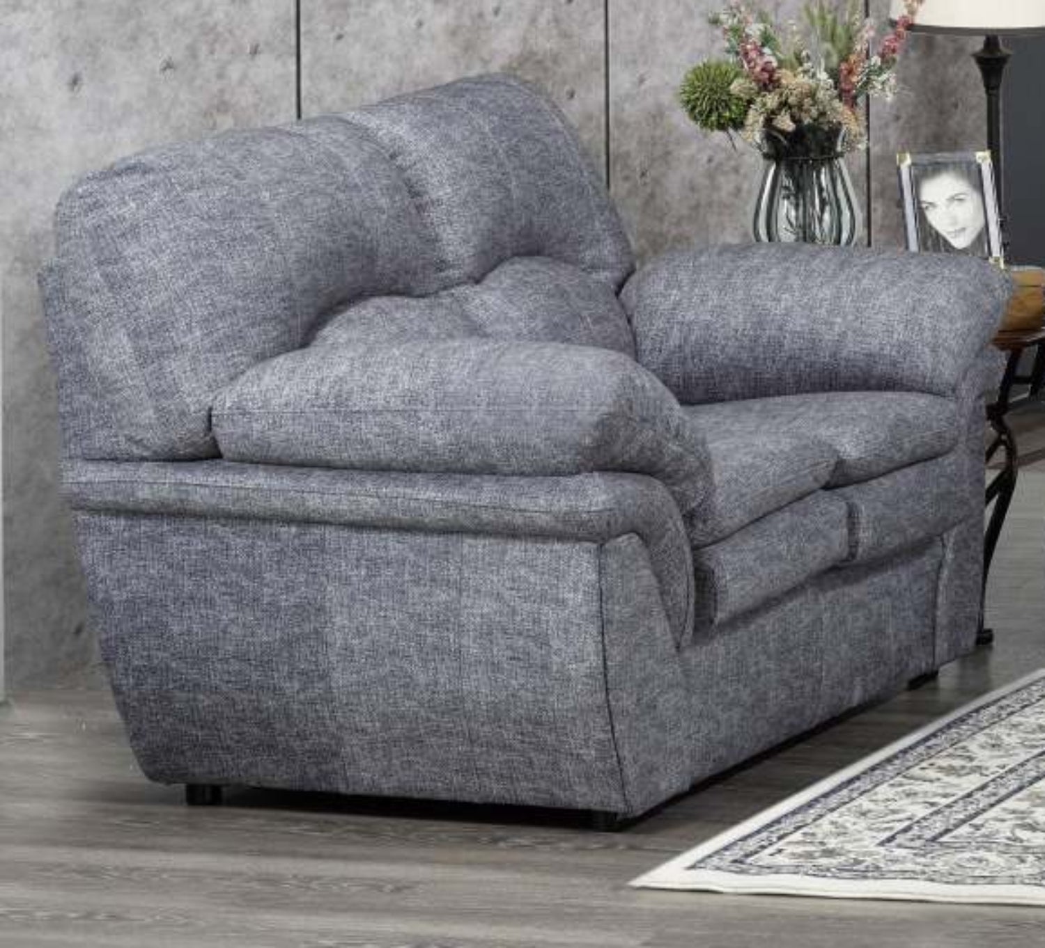 Canadian Made Lovey's Pewter Loveseat 6050
