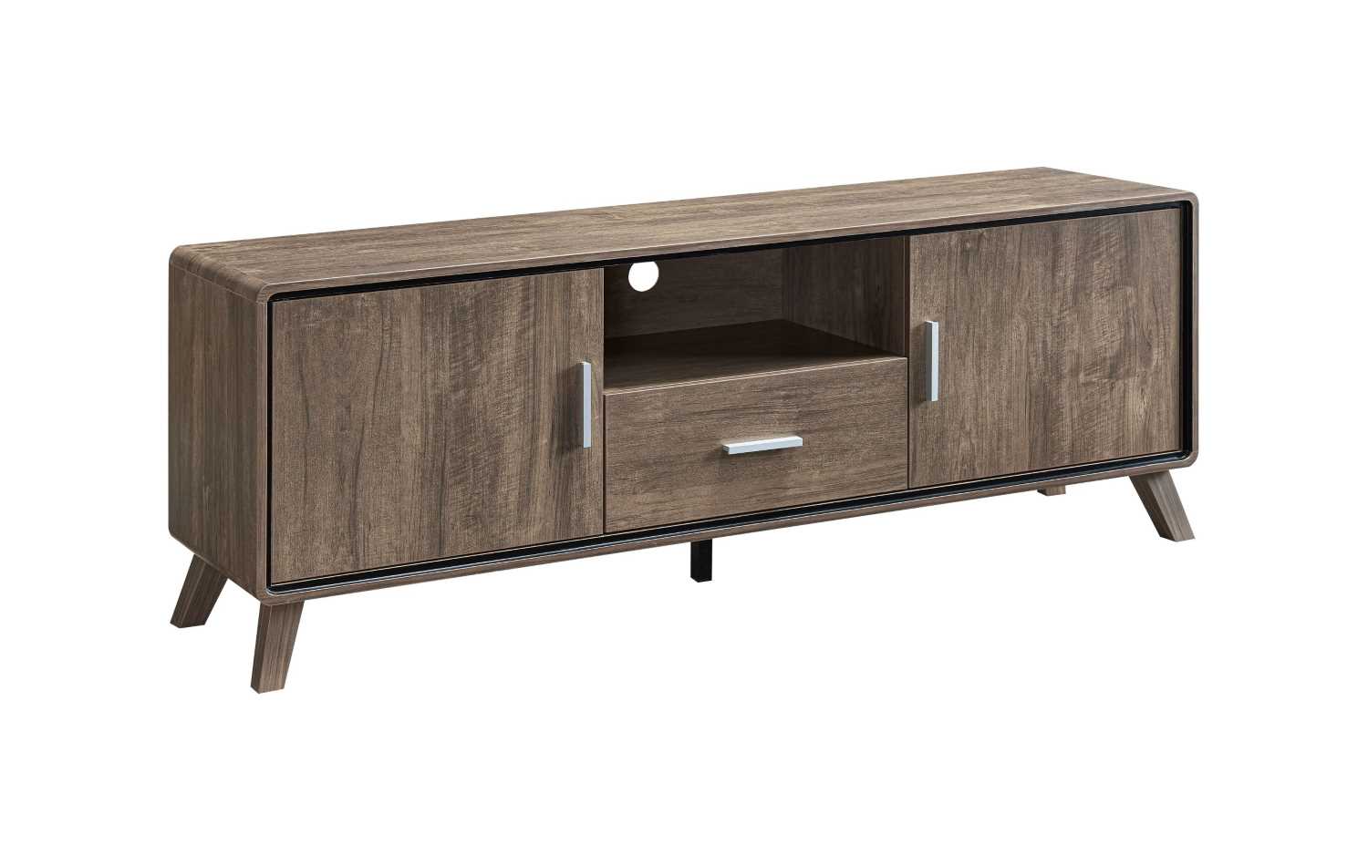 ( Discontinued ) 60'' TV Stand Walnut Oak 202686