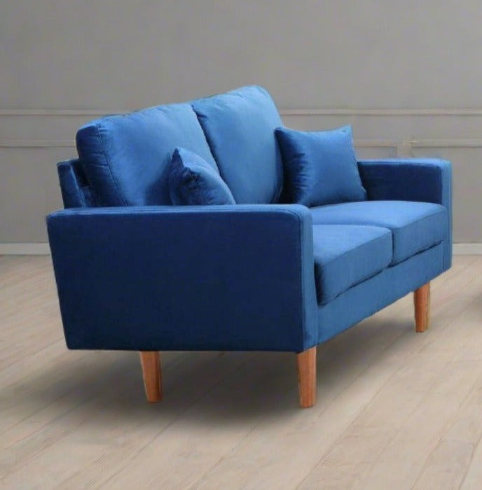 Velvet Sofa Collection Blue 7011