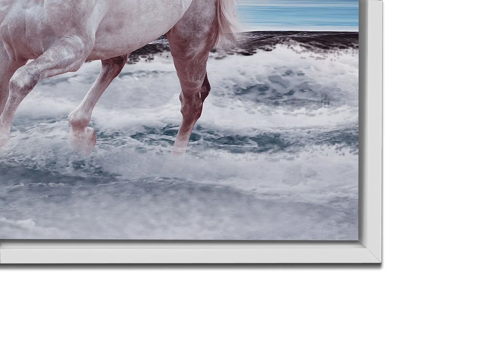 7 Horses Fine Art Canvas 72" x 24"