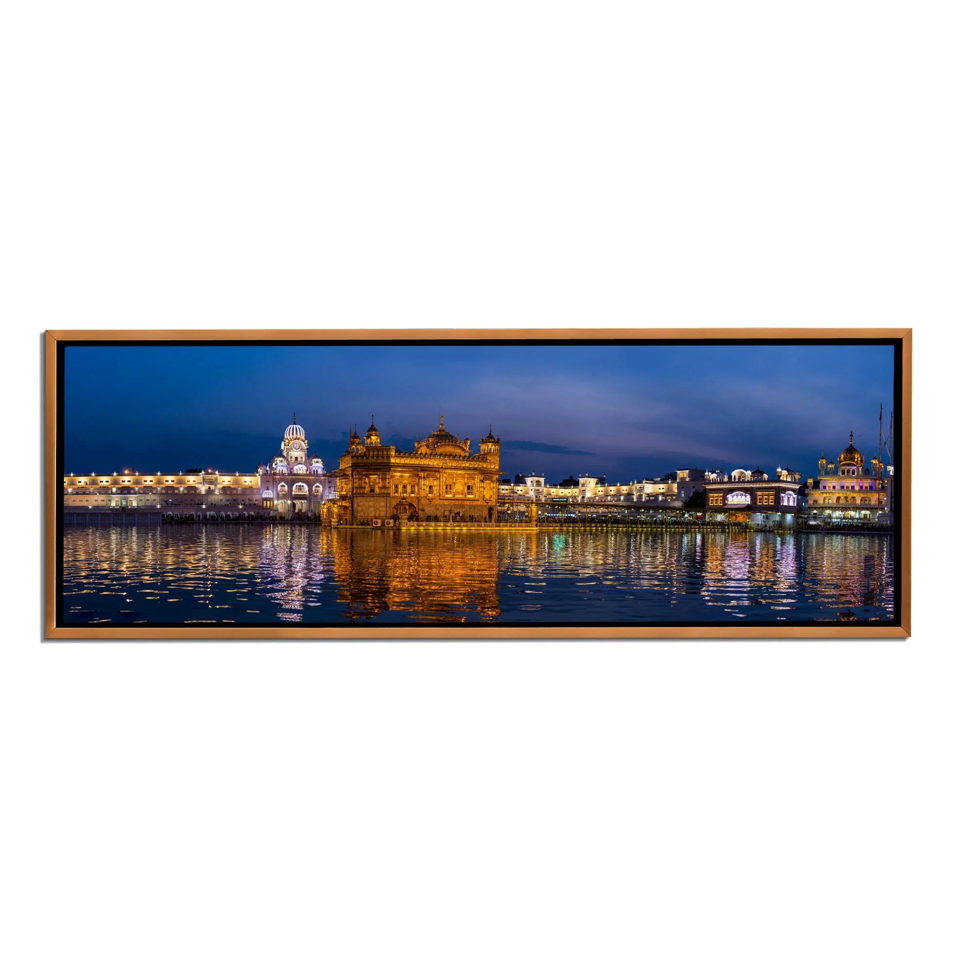 Golden Temple Canvas Art 72" x 24"