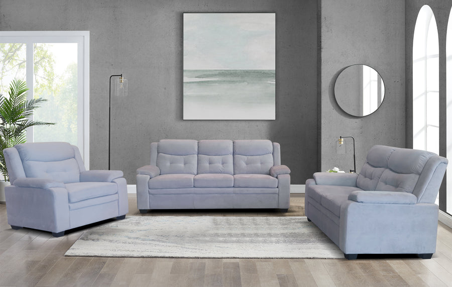 3 PC sofa Set Grey 8620