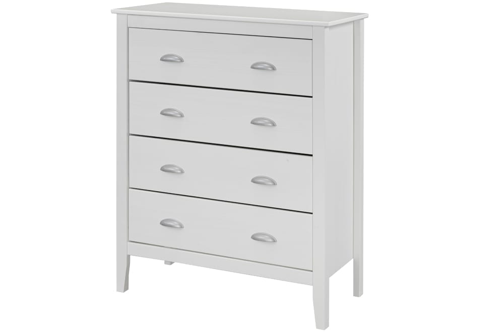 4 Drawer White Chest- T 965