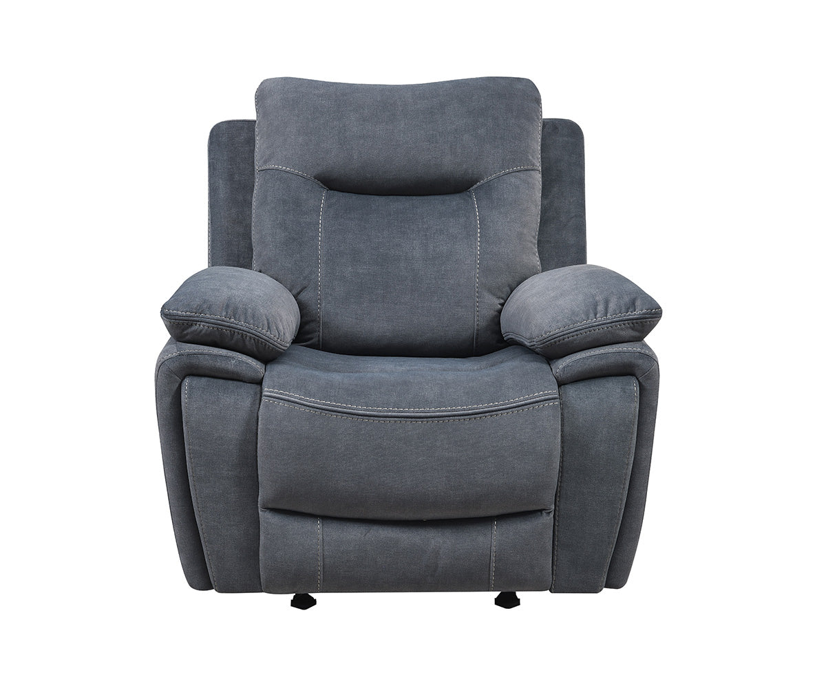 Finley Recliner Sofa Collection in Velour Fabric Material 9777