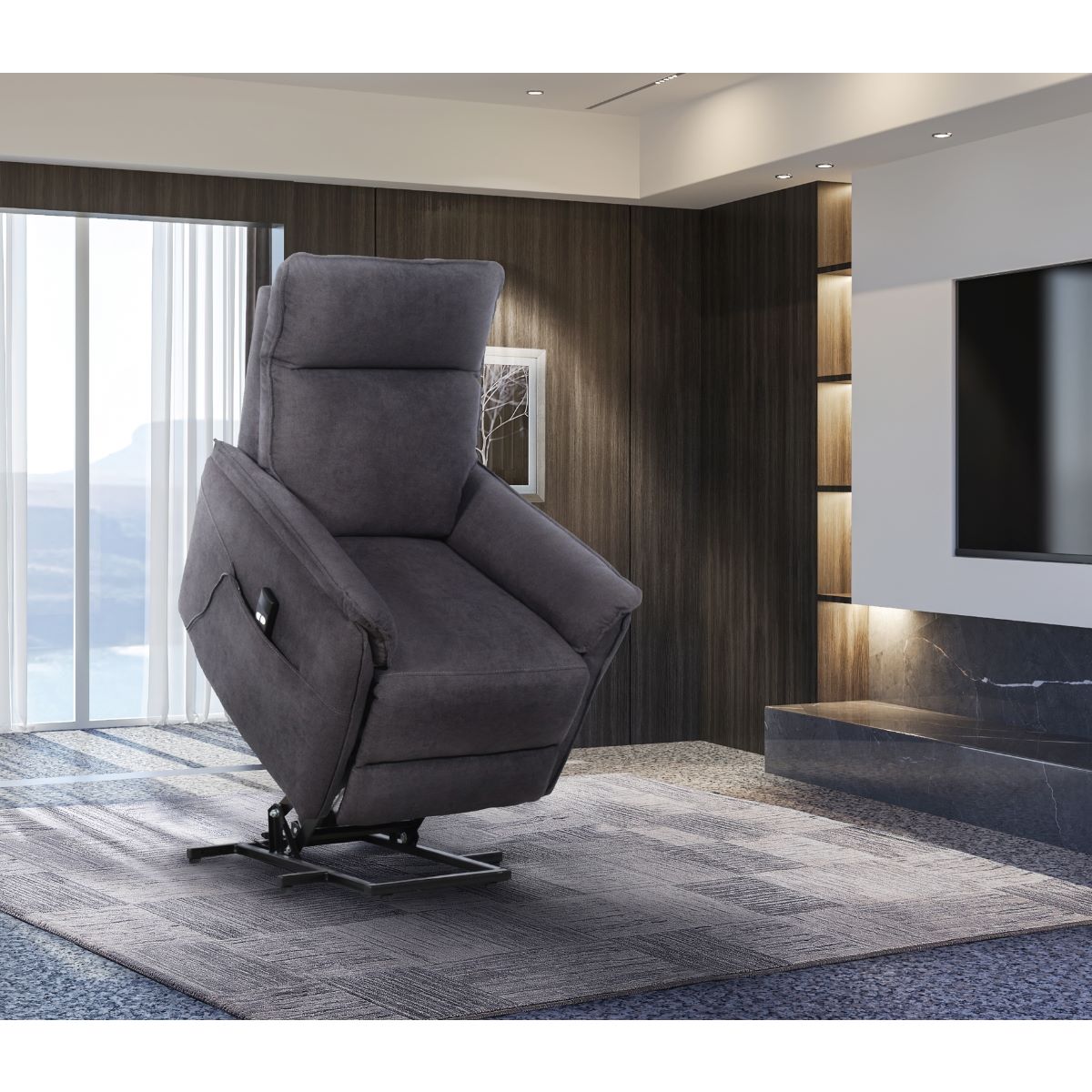 Power Lift Chair Dark Grey 99977