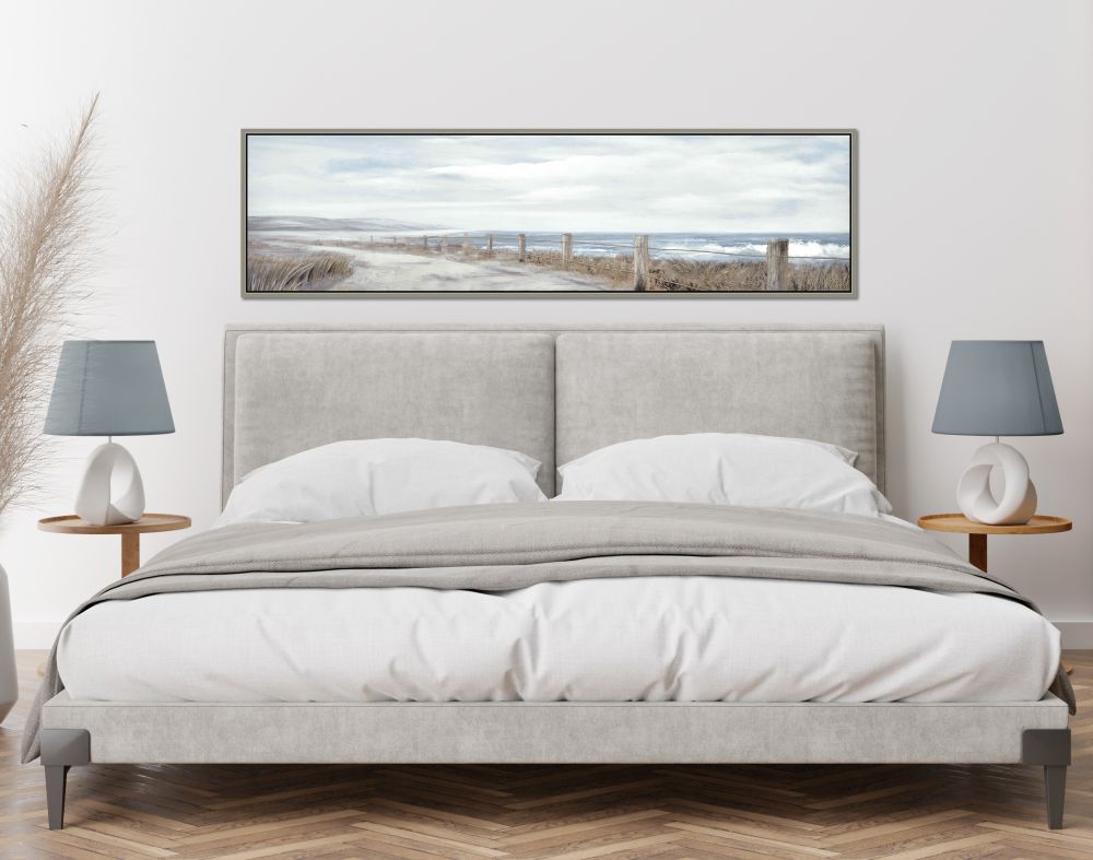 Coast Line Stroll Oil Painting 20" x 71"