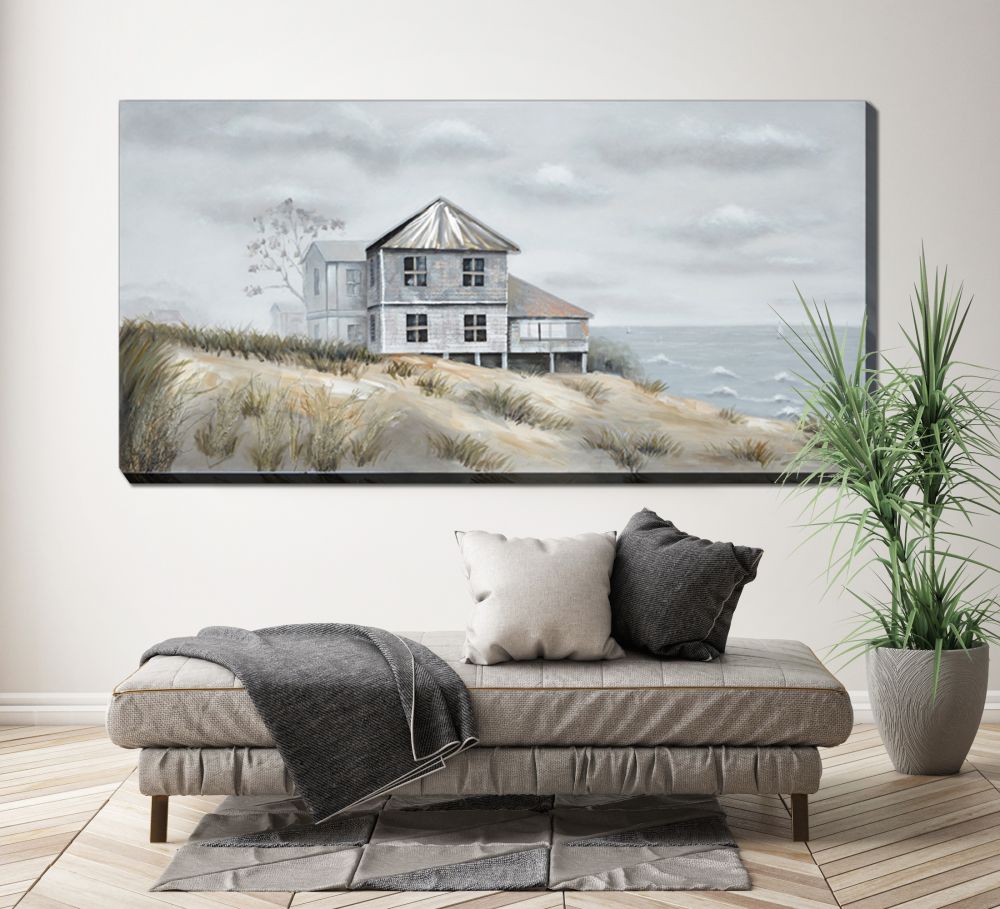 Seaside Living Oil Painting 30" x 60"