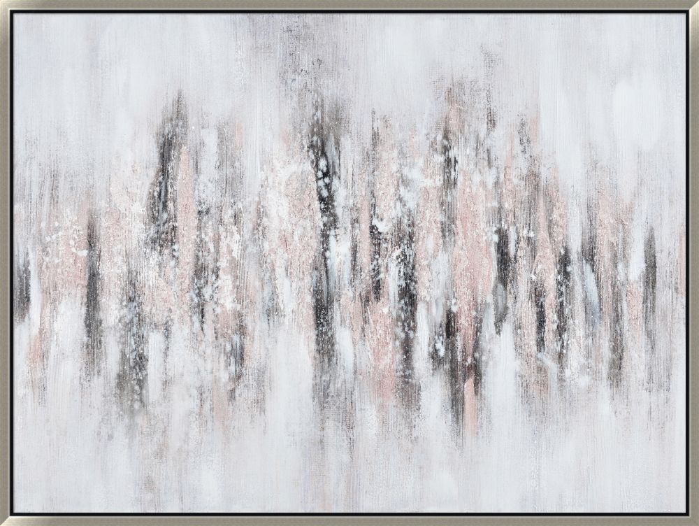 Refined Silver Canvas Art 36" x 48"