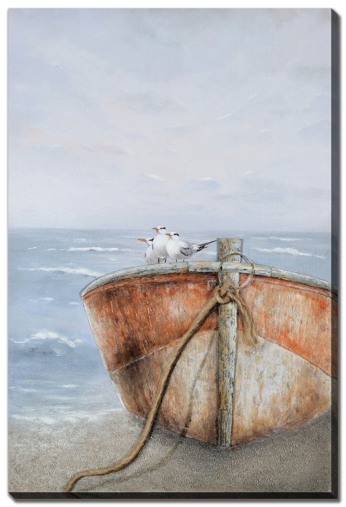 ( Discontinued ) Meeting On The Bow Oil Painting 40" x 60"