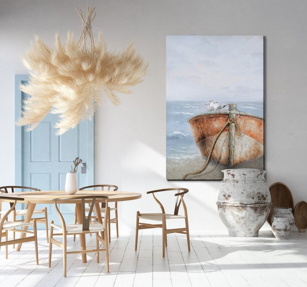 ( Discontinued ) Meeting On The Bow Oil Painting 40" x 60"