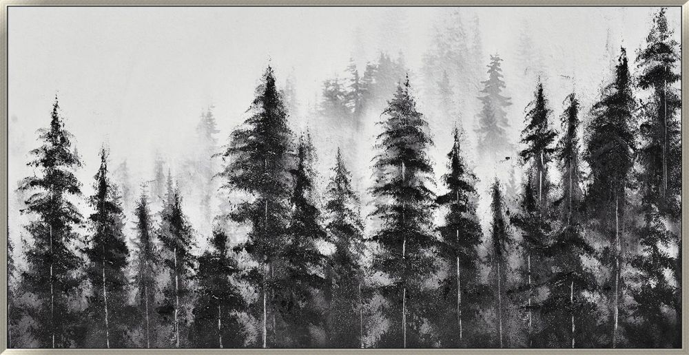 Misty Pines Canvas Art 28" x 56"