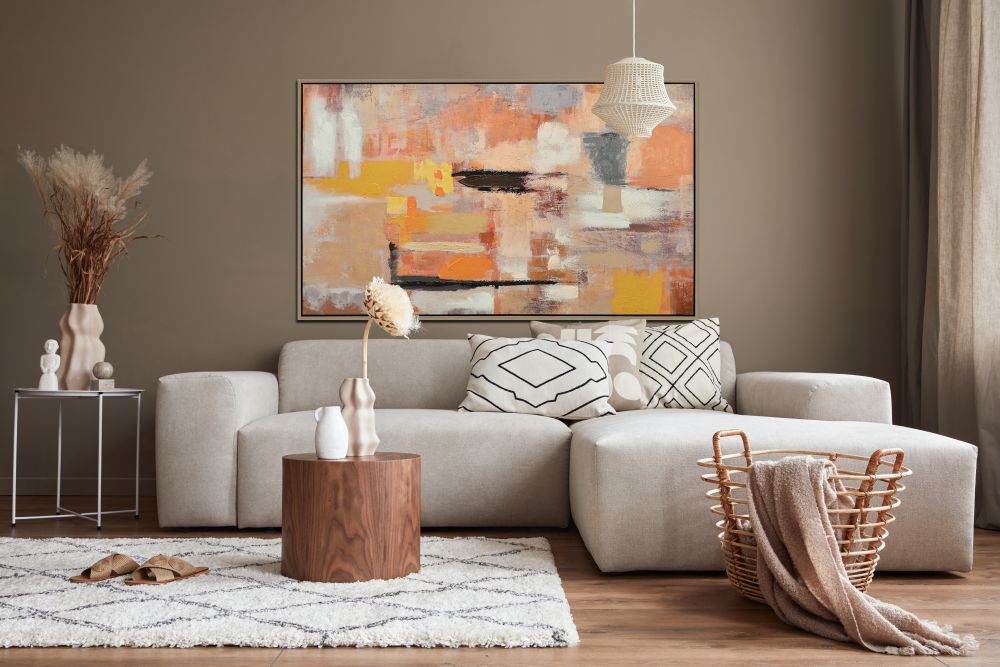 Tangerine Oil Painting 43" x 72"