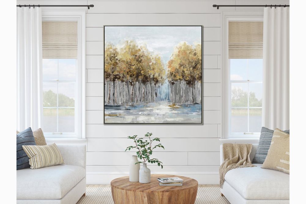 Yellow Tops Canvas Art 36" x 36"