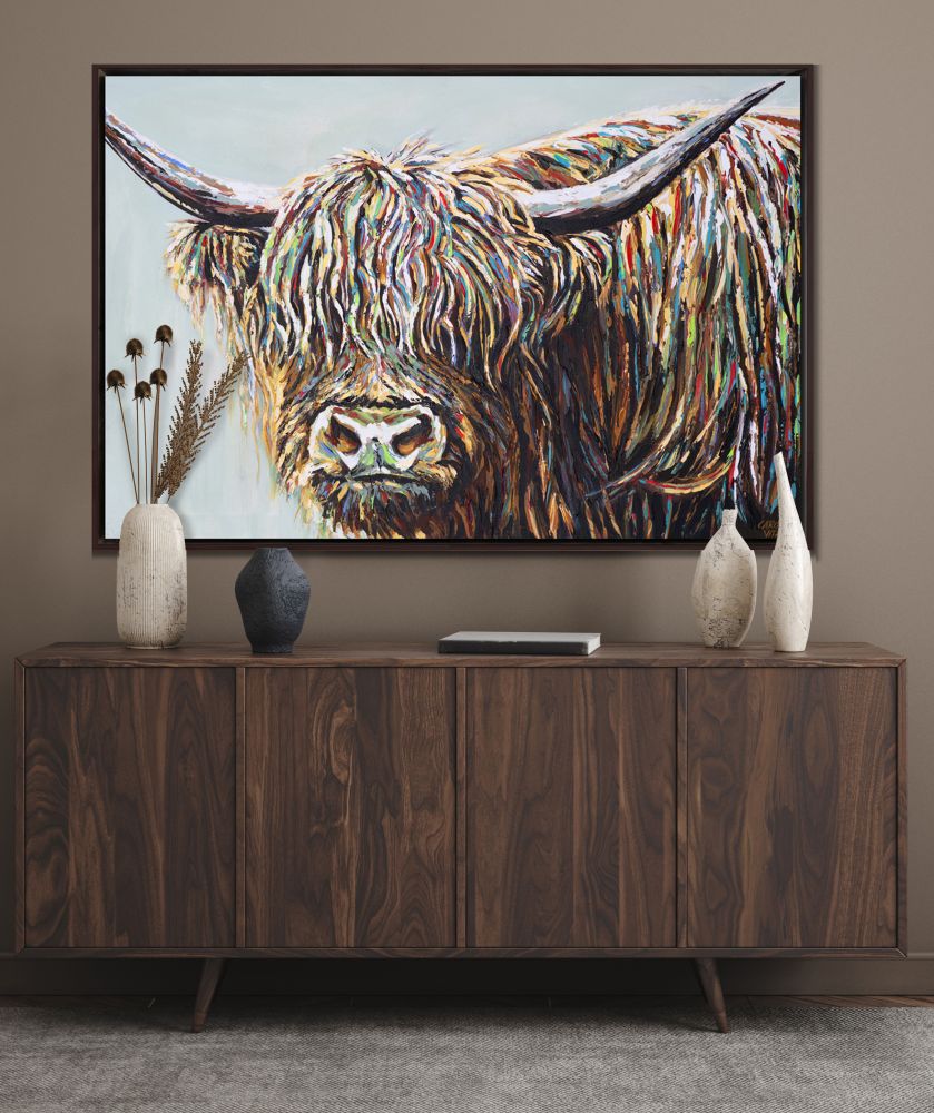 Woolly Highland Canvas Art 30" x 45"