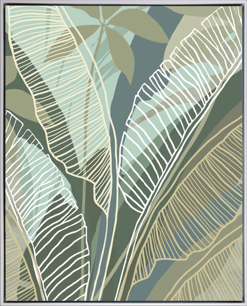 Tropical Botanical 2 PC Floating Frame