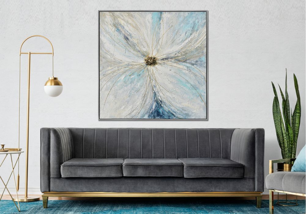 White Magic Canvas Art 36" x 36"