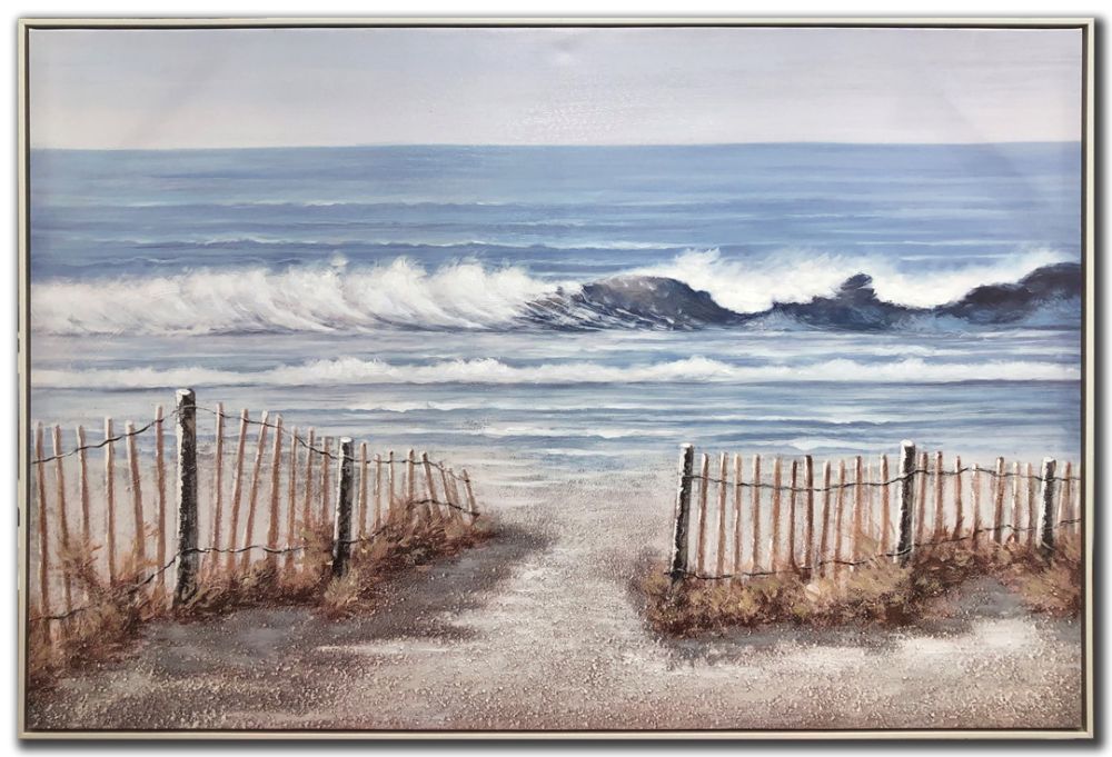 Crashing Waves Canvas Art 48" x 32"