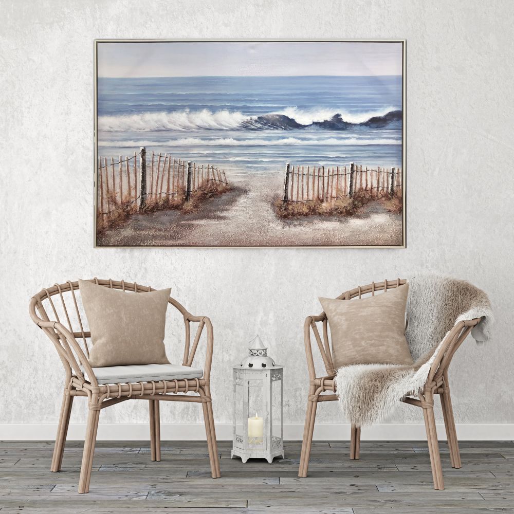 Crashing Waves Canvas Art 48" x 32"