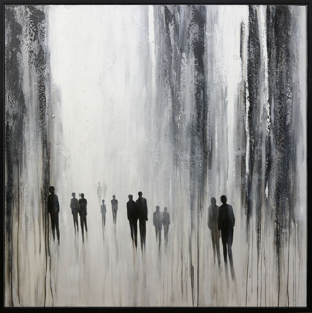 Wandering Figures Oil Painting 48" x 48"