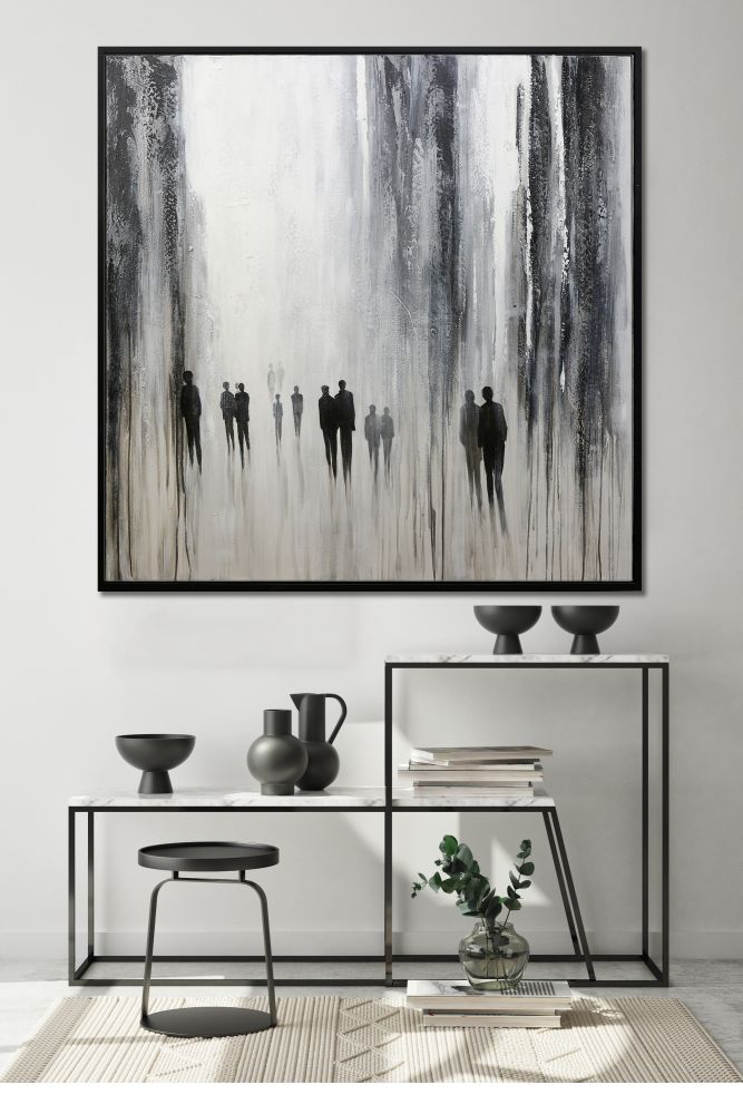 Wandering Figures Oil Painting 48" x 48"