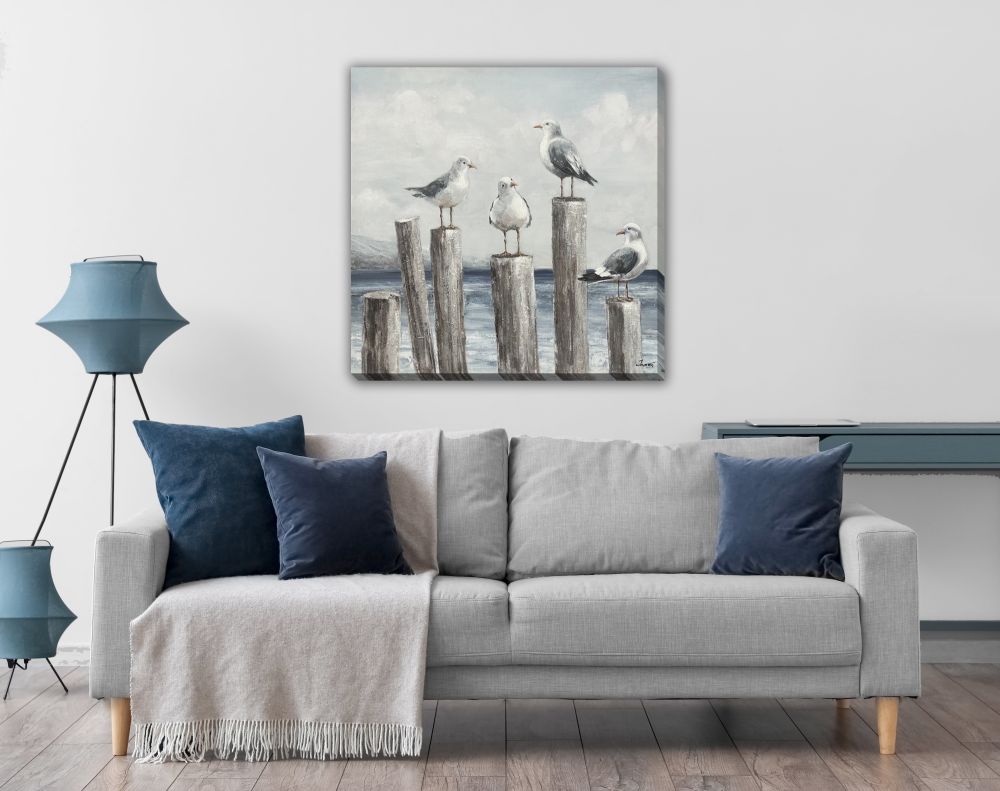 Coastal Quartet Canvas Art 30 X 30