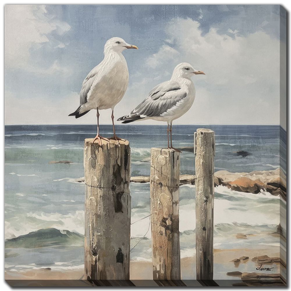 Coastal Pair Canvas Art 30 X 30