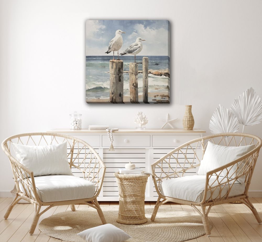 Coastal Pair Canvas Art 30 X 30