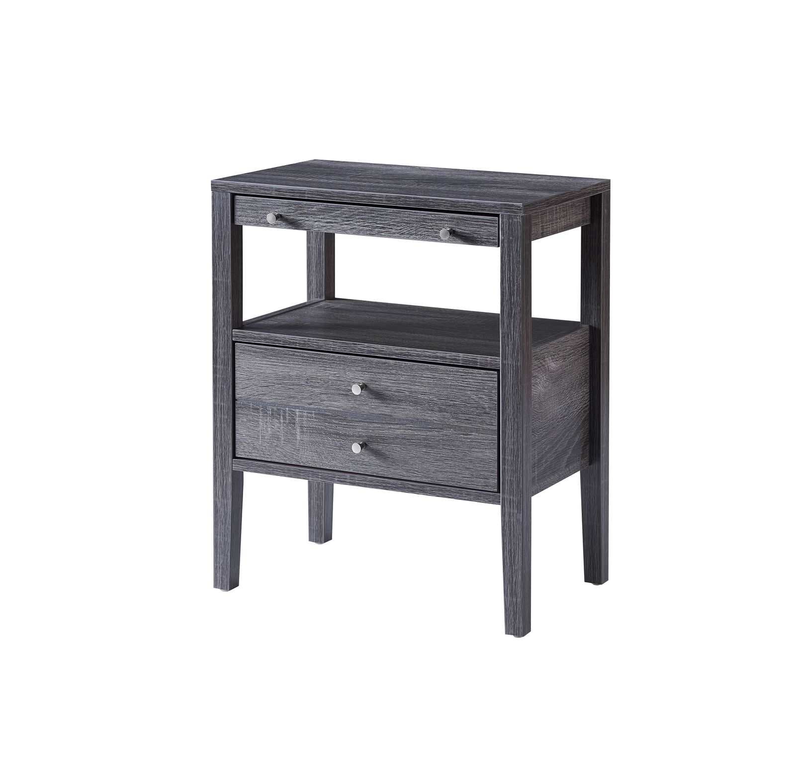 Wooden Accent Table Grey 192613