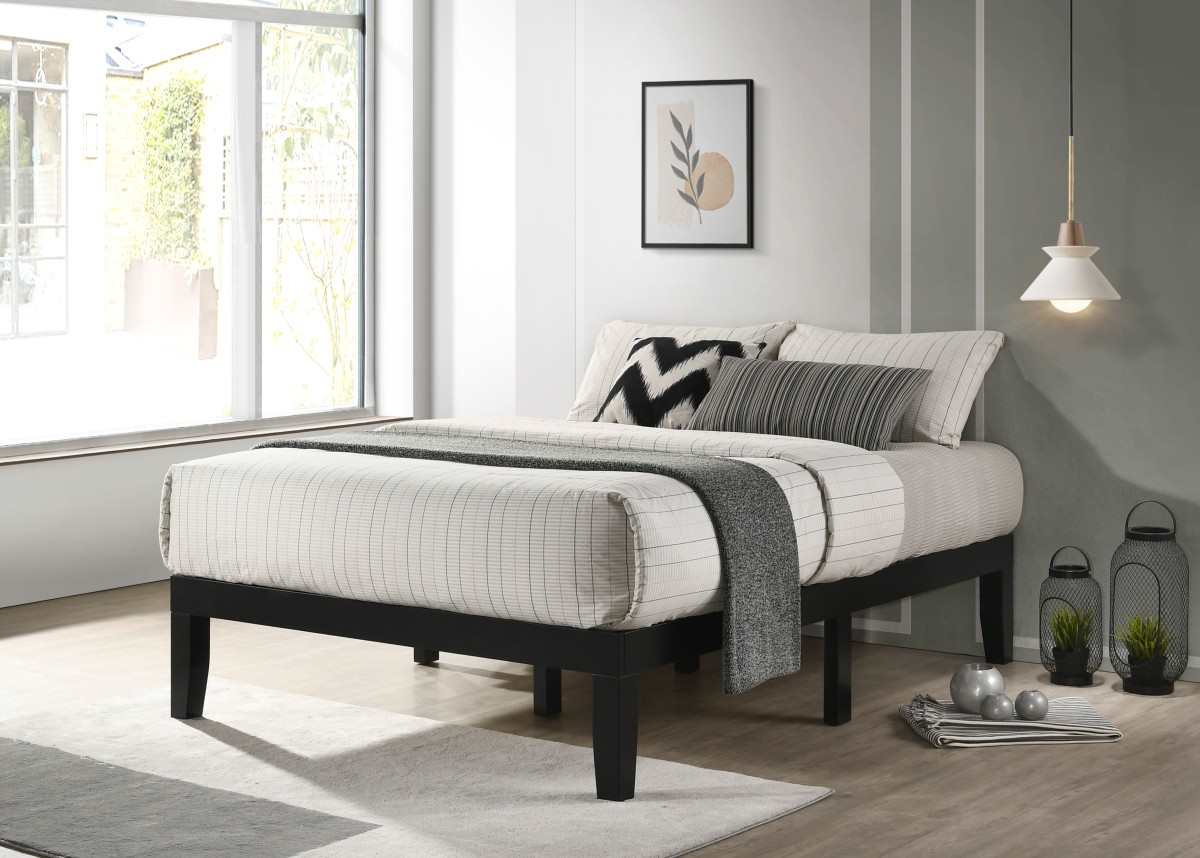Addicus Full Platform Bed Frame Black 529-54