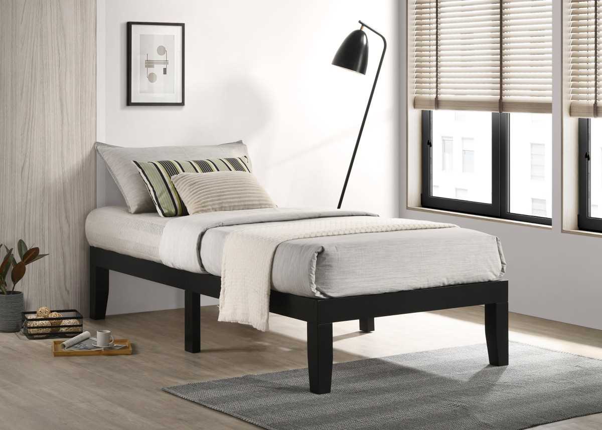 Addicus Twin Platform Bed Frame Black 529-39