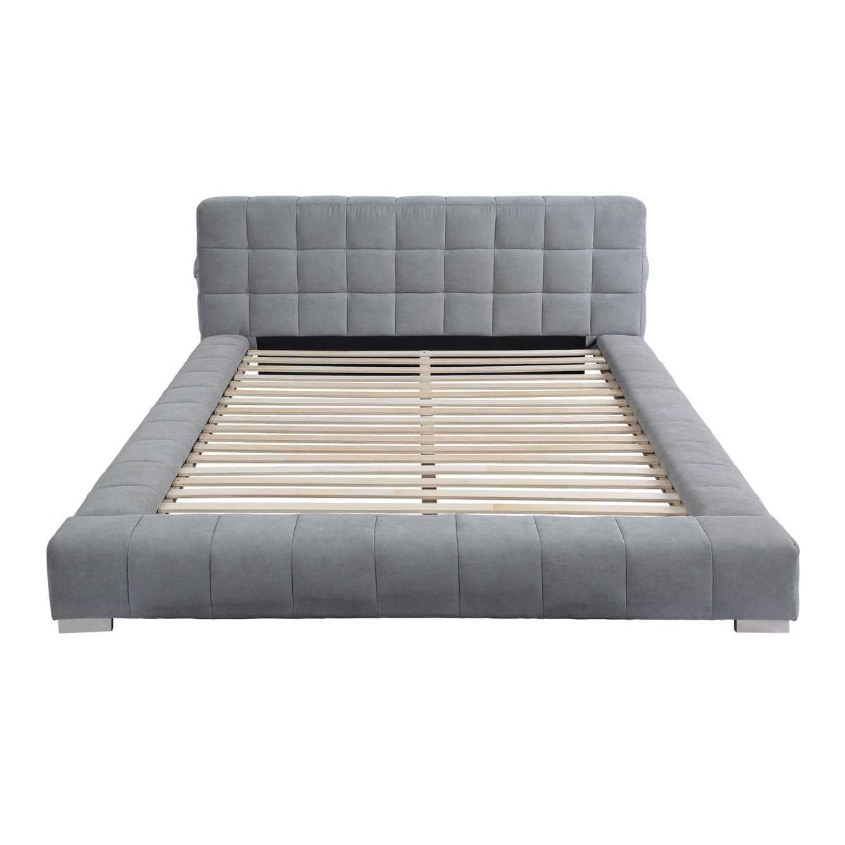 Alina Bed With USB Ports Light Grey 5780