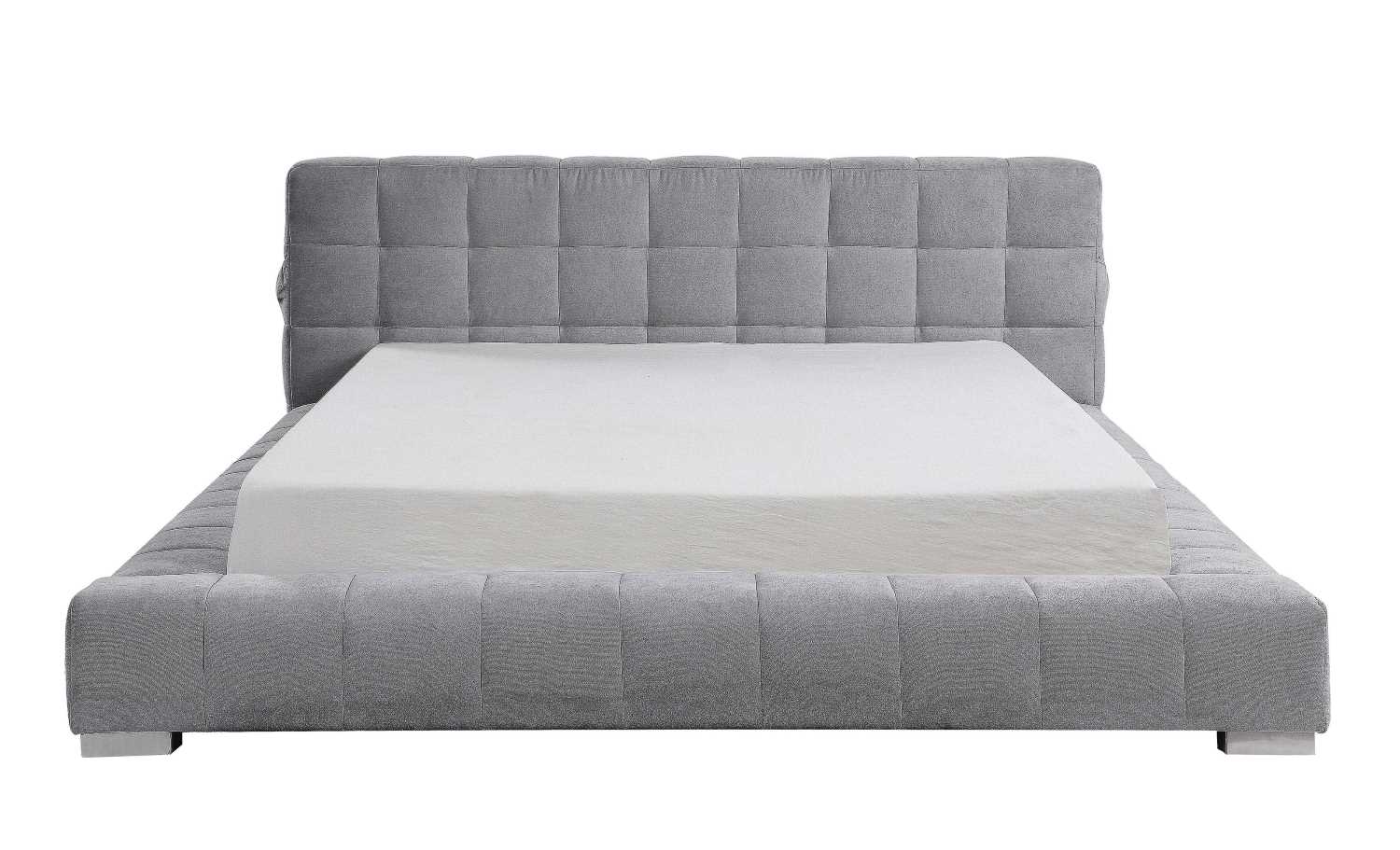 Alina Bed With USB Ports Light Grey 5780