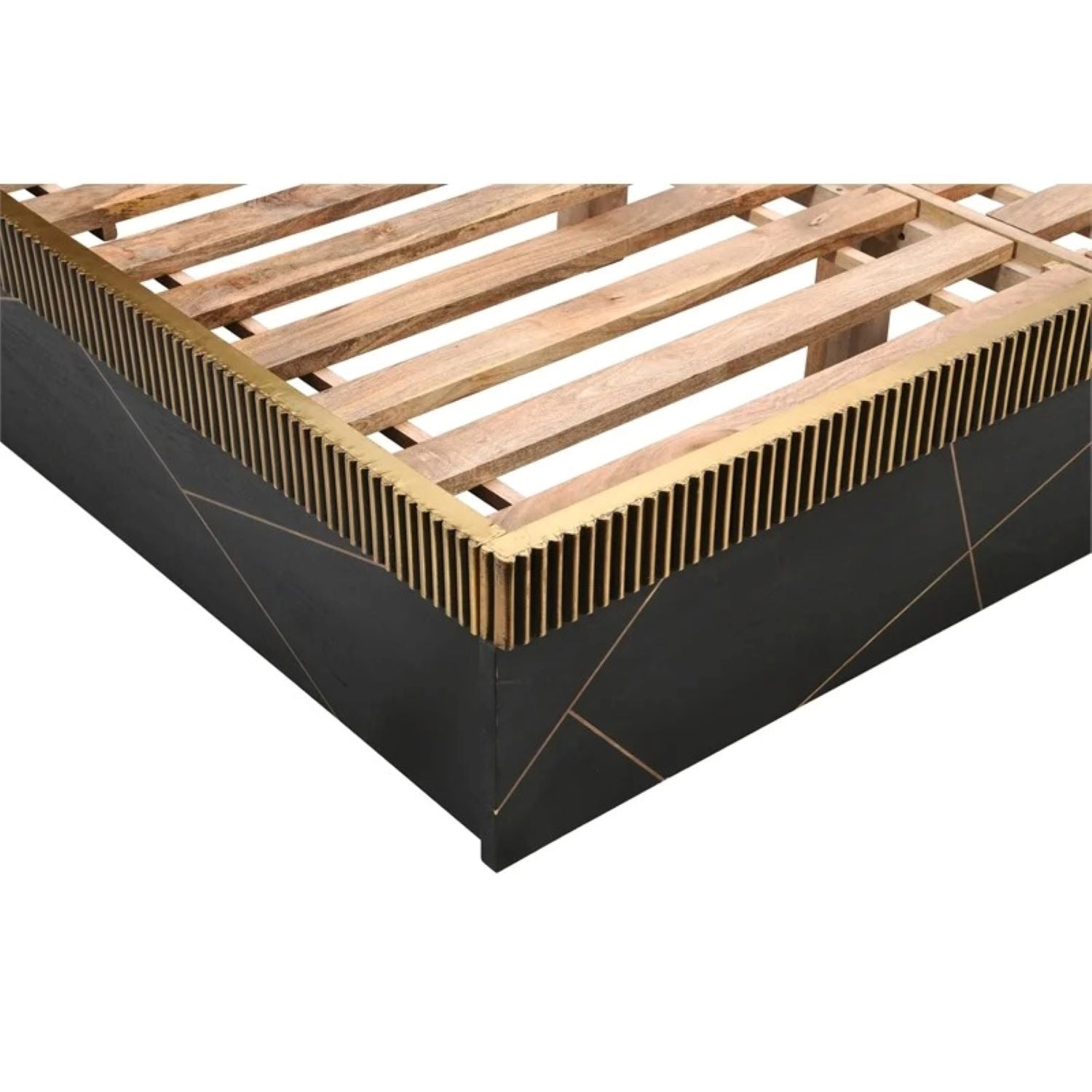 Allure Solid Wood Bedroom Set with Upholstered Headboard 1671