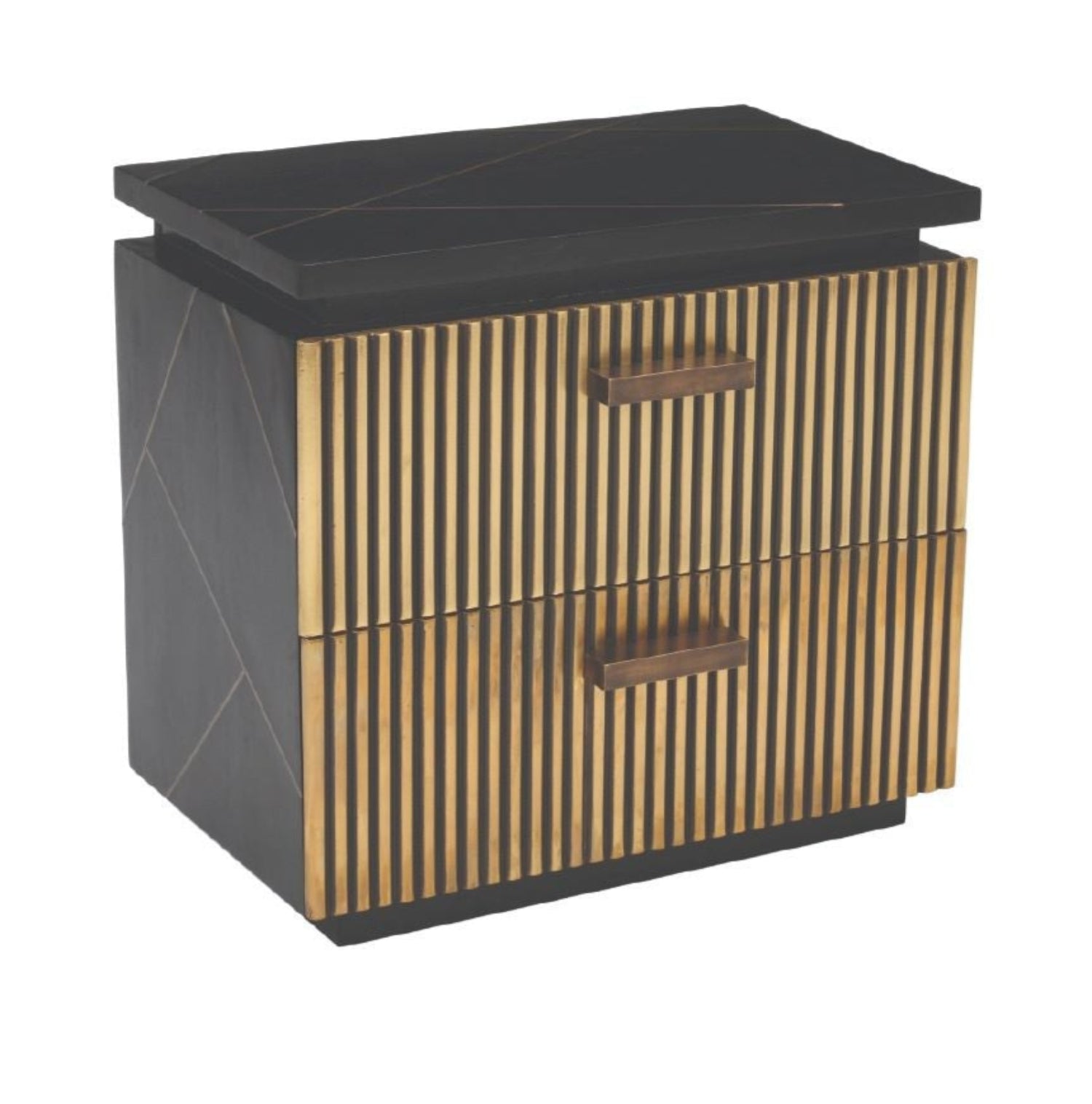 Allure Solid Wood 2 Drawer Night Stand 1671