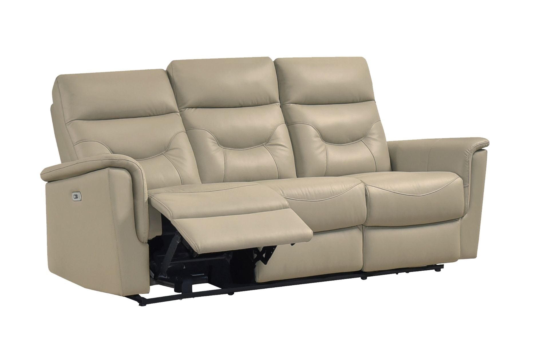 Anglesey Latte Top Grain Leather Power Recliner Set 9715LTE