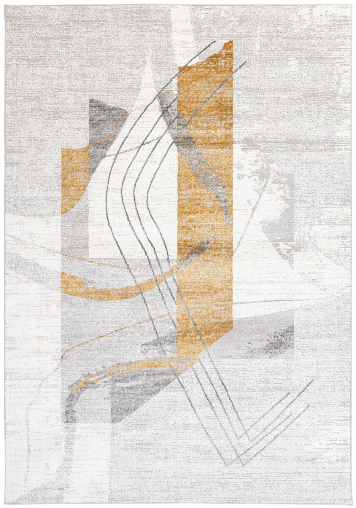 Aqua Rugs Collection 10327B YELLOW