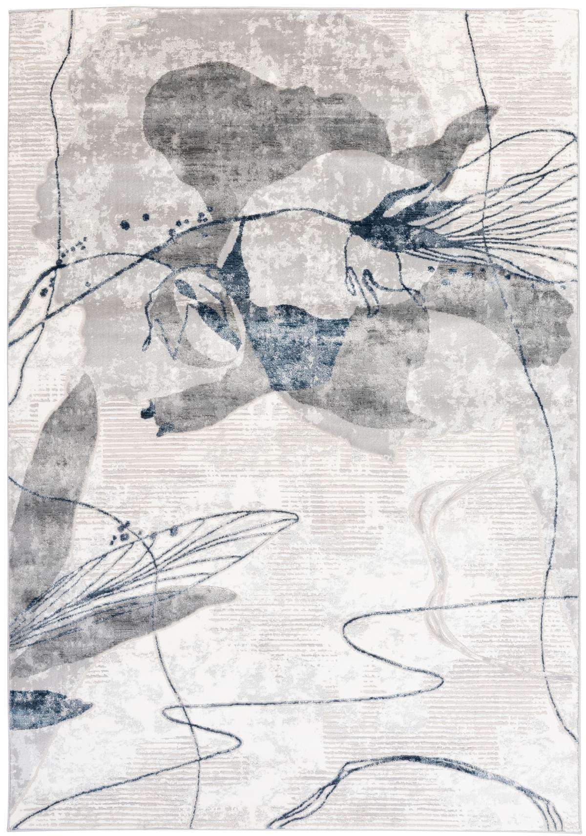 Aqua Rugs Collection 10564A BLUE