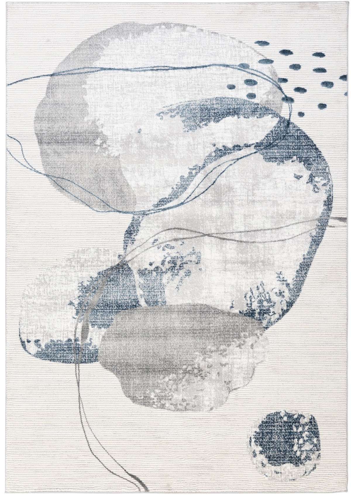 Aqua Rugs Collection 10565A BLUE