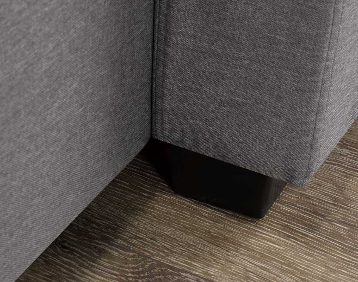 Aria Reversible Grey Fabric Sectional with Sofa Bed 20581(Discontinued)