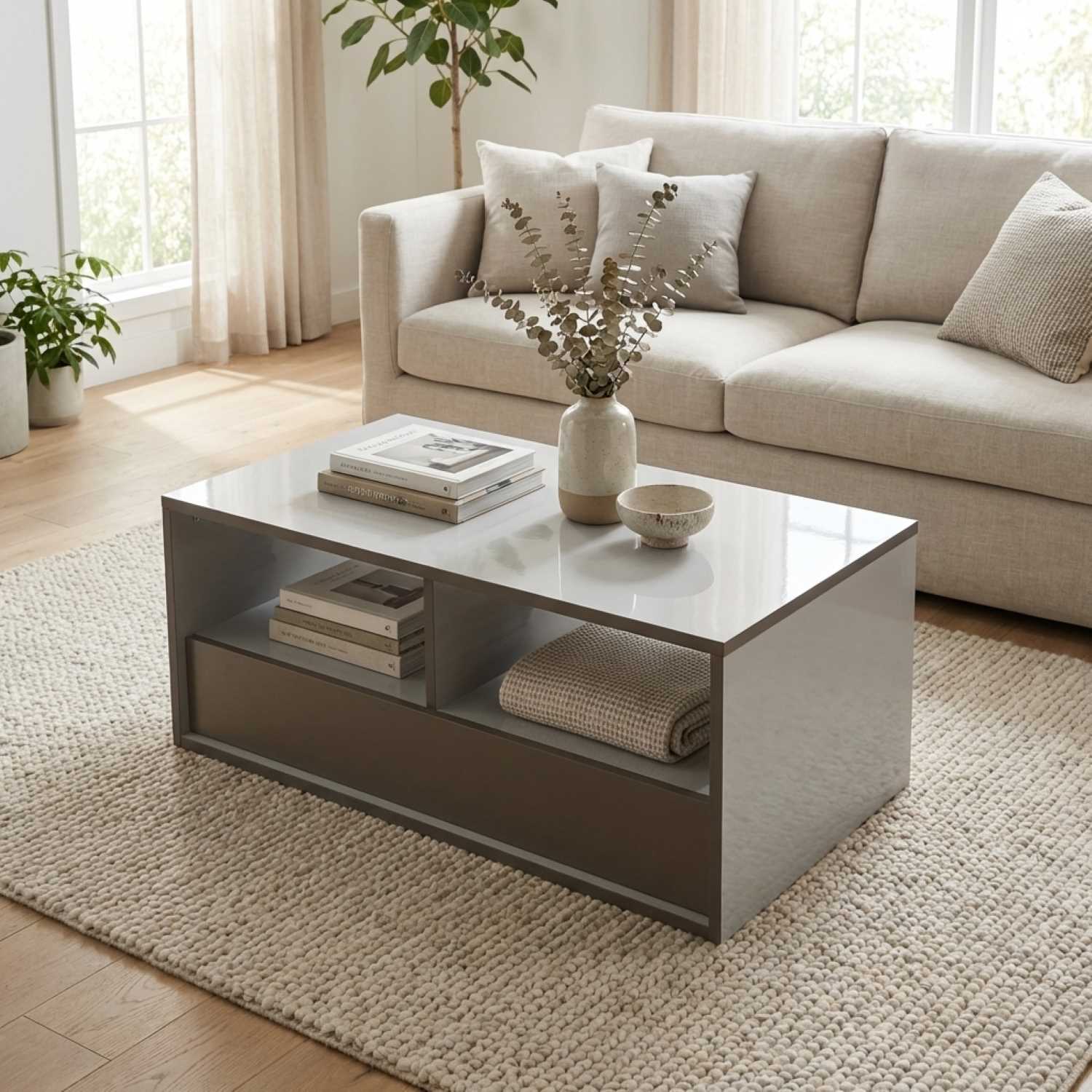 Astra Lacquer Finish Canadian Made Coffee Table