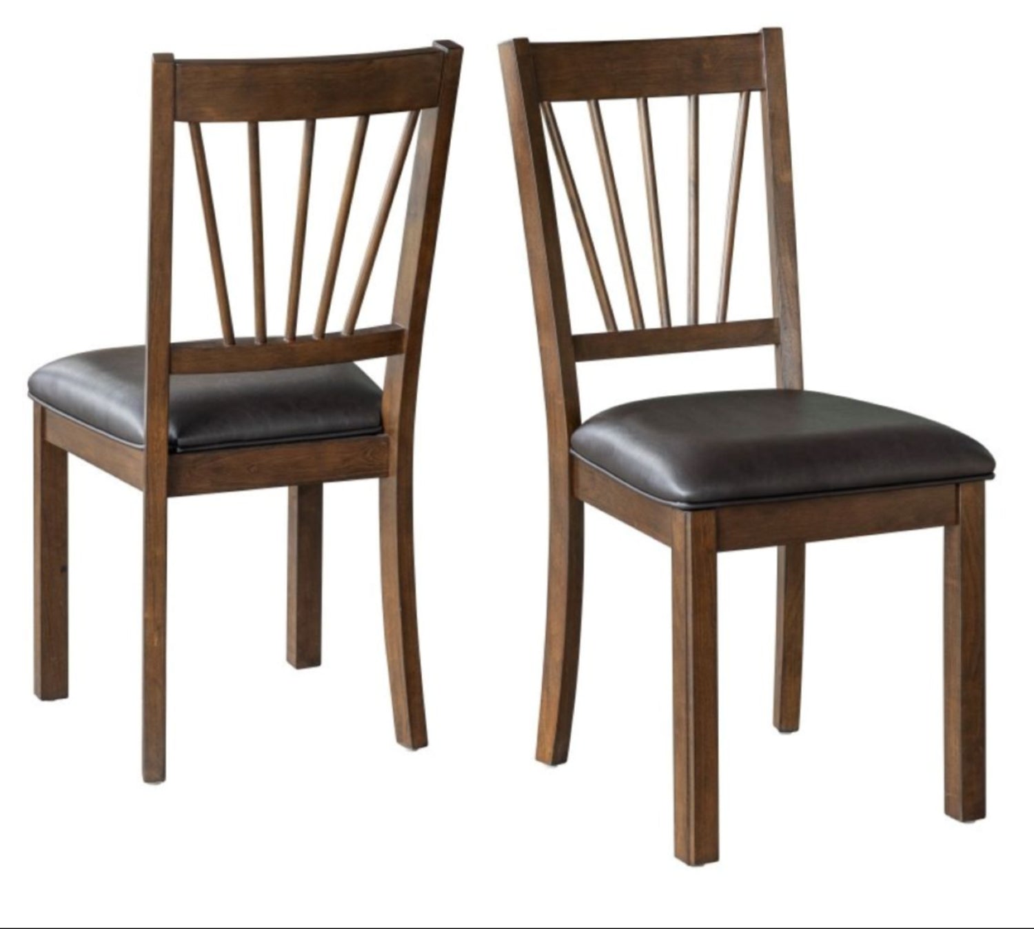 Aubin Espresso 7pc Wooden Dining Set 573322