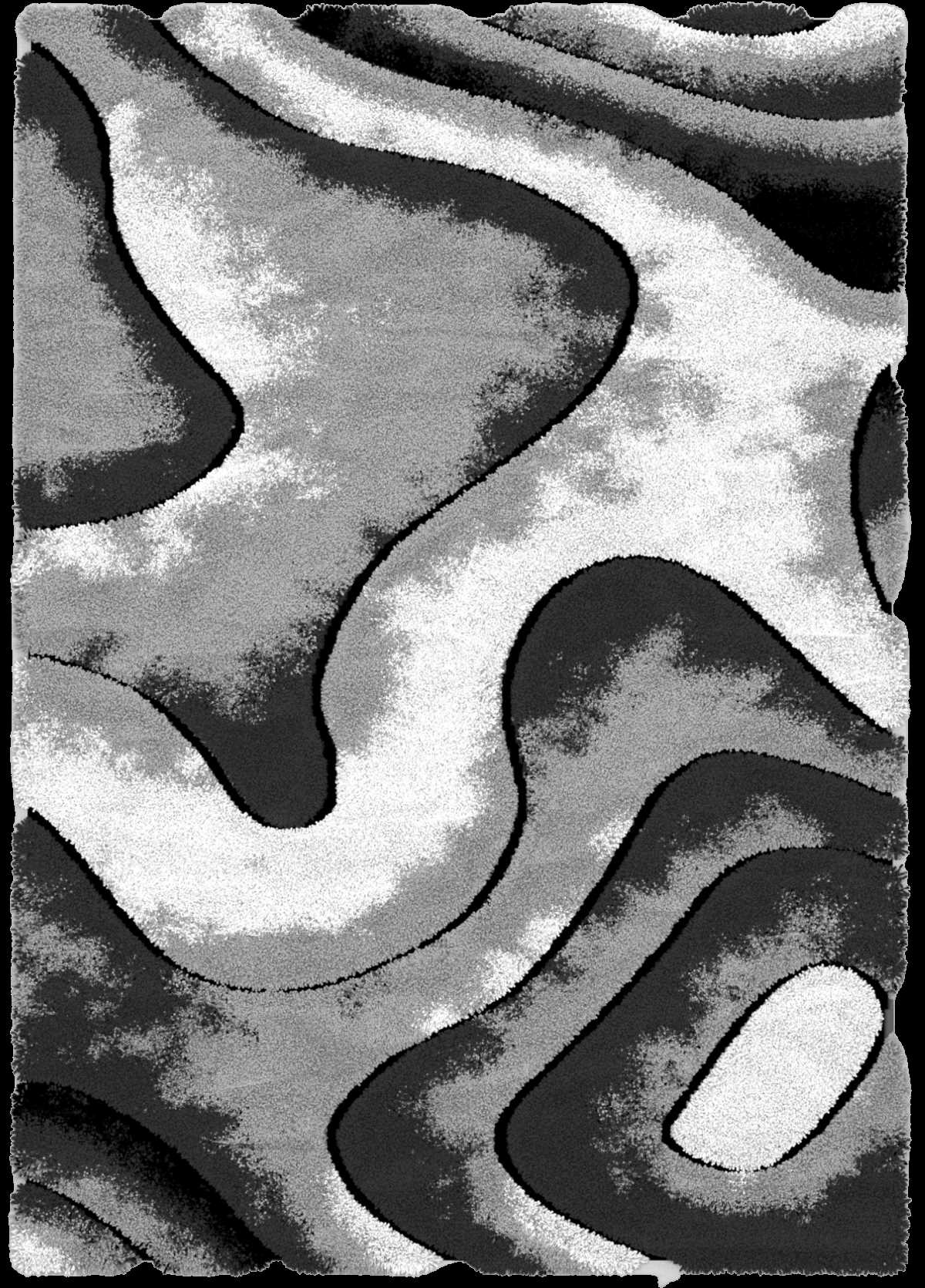 Auston Shaggy Rugs Collection Grey-Anthracite P819A