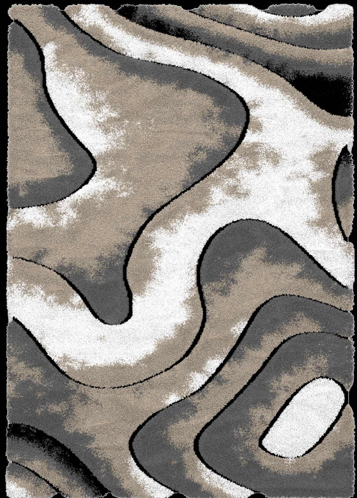 Auston Shaggy Rugs Collection Vizon-Anthracite P819A