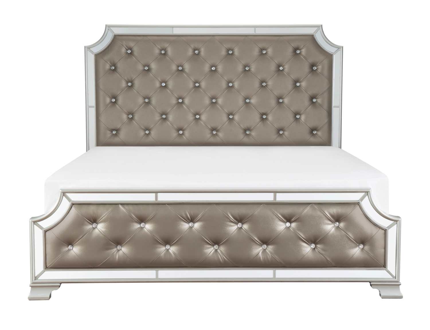 Avondale Silver Wooden Queen Bed 1646