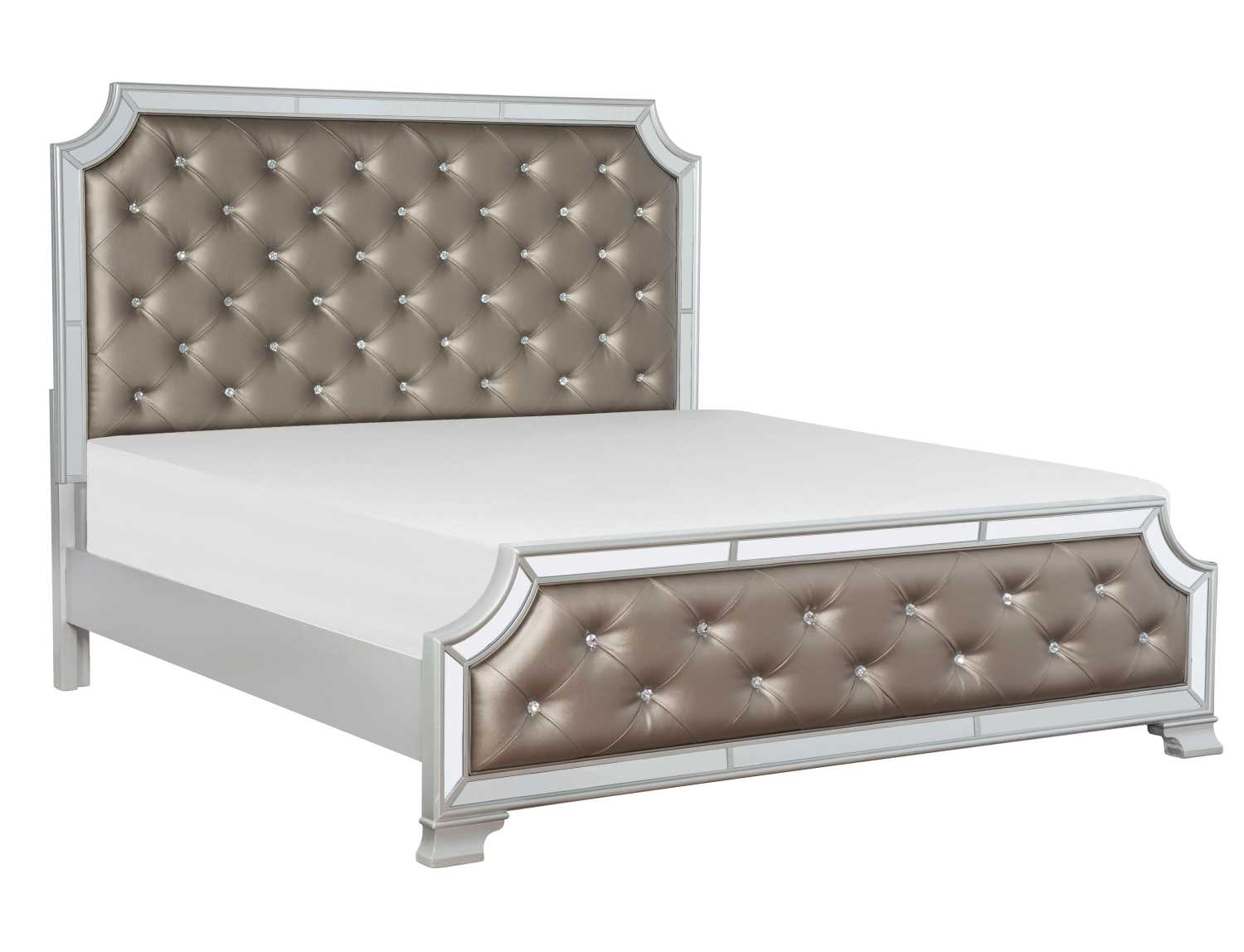 Avondale Silver Wooden Queen Bed 1646